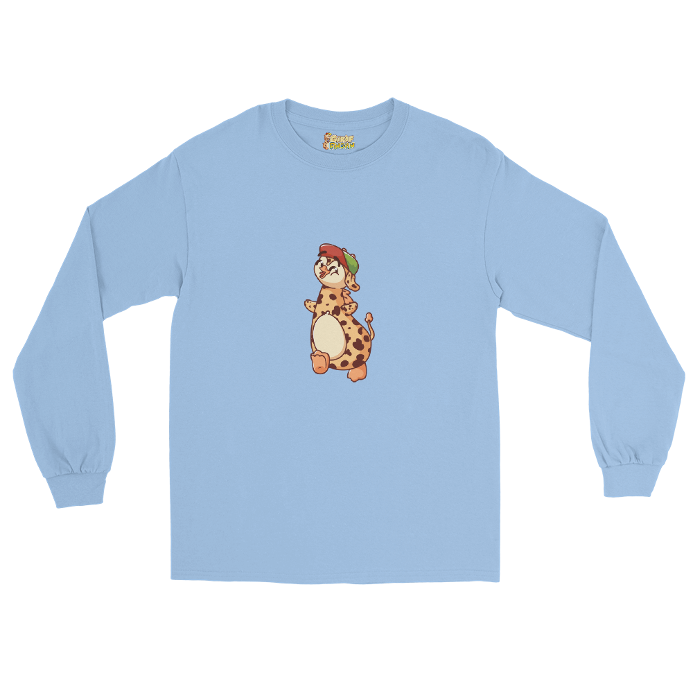 Happy Walk girafpingvin Voksen Langærmet T-shirt [Ekstra tyk]