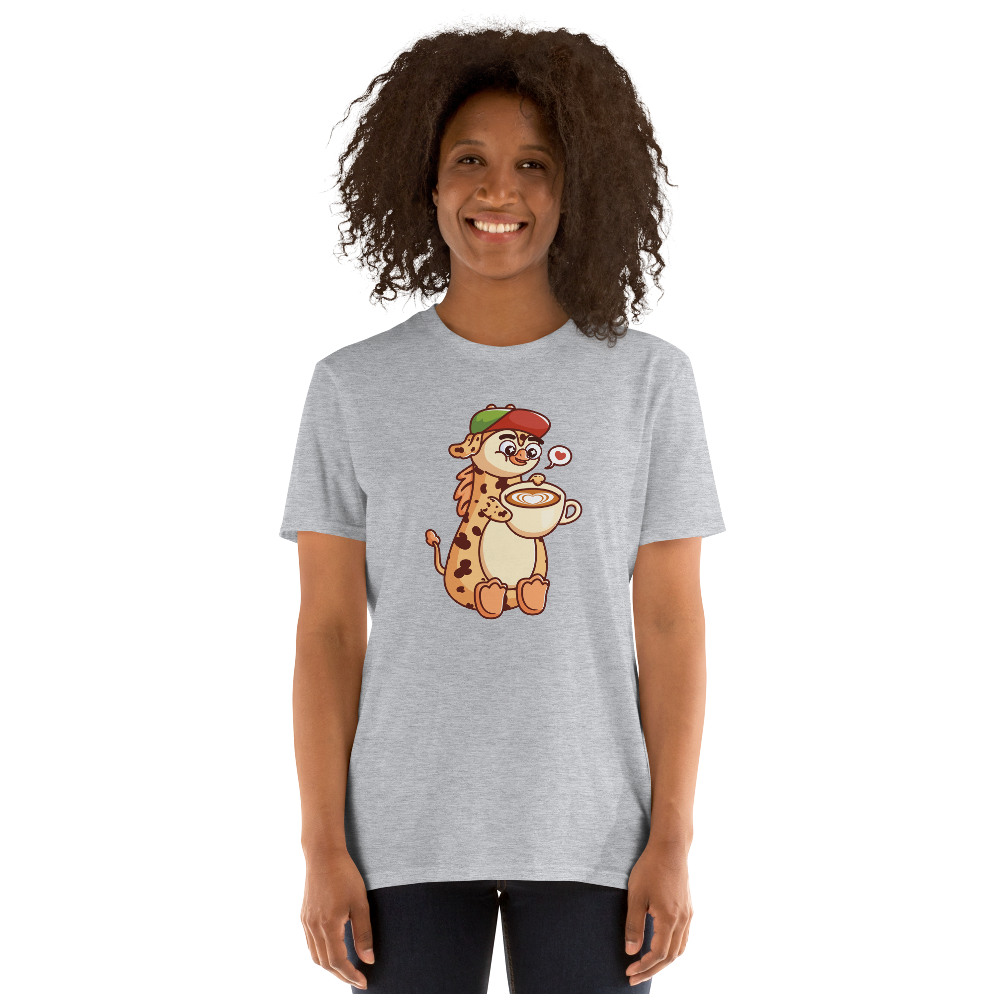 Kaffe girafpingvin Voksen Basic T-shirt