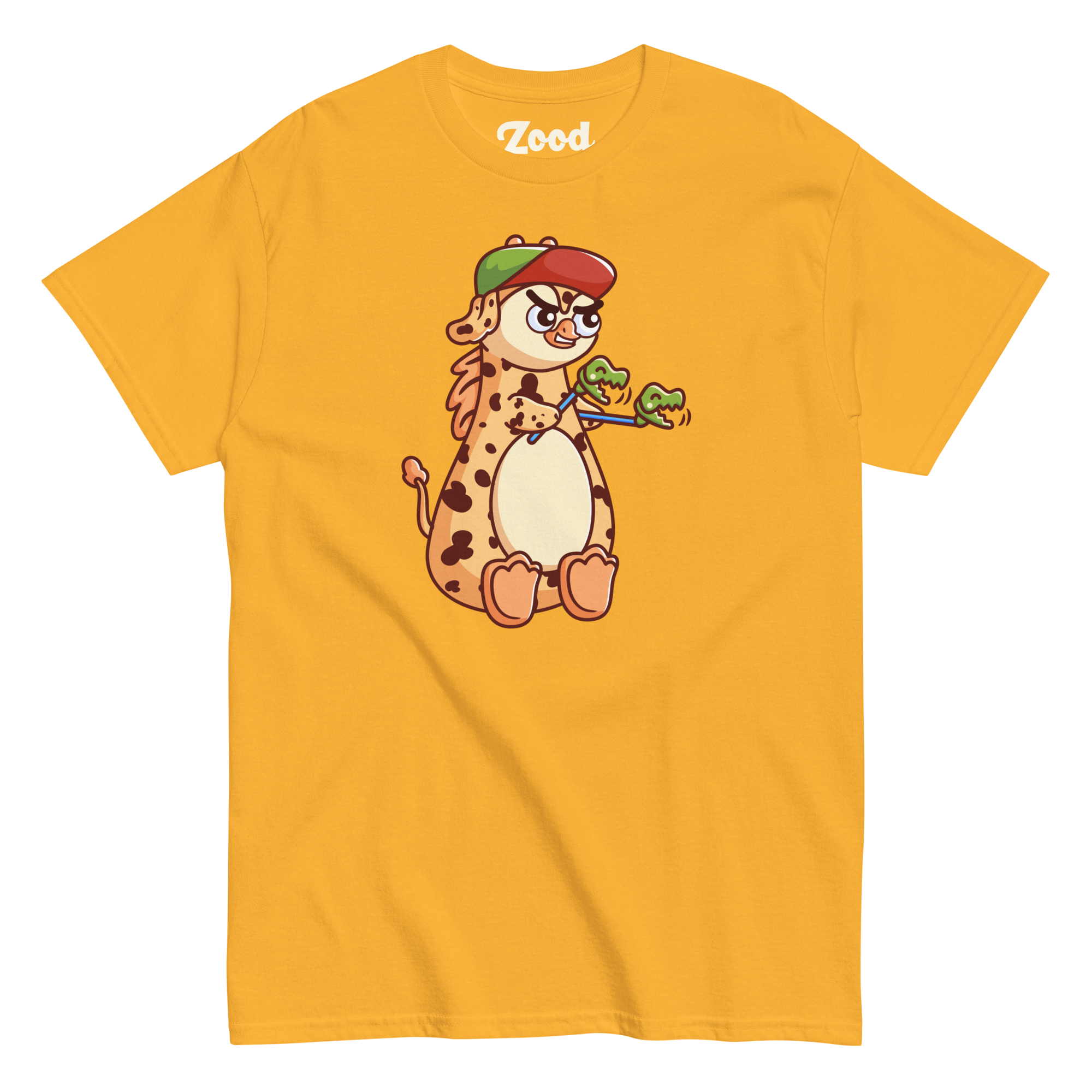 Gribetang girafpingvin Voksen T-shirt (Ekstra tyk)