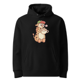 Kaffe girafpingvin Voksen Eco Hoodie