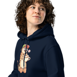 Kaffe girafpingvin Voksen Eco Hoodie