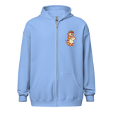 Kaffe girafpingvin Voksen Zip Hoodie