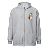 Kaffe girafpingvin Voksen Zip Hoodie