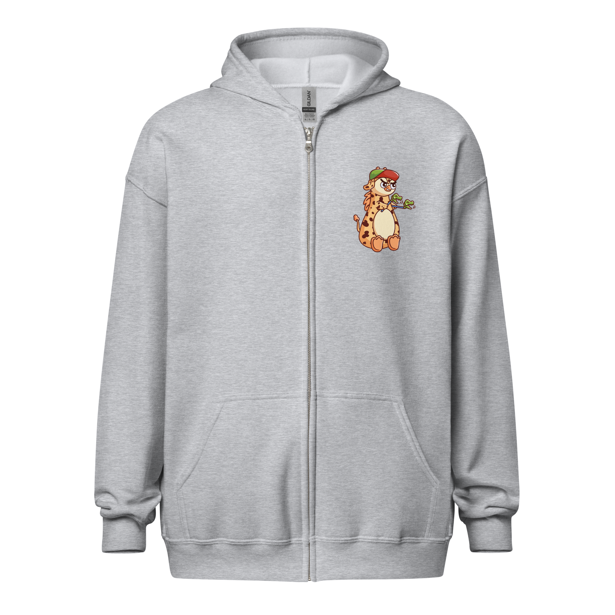 Gribetang girafpingvin Voksen Zip Hoodie