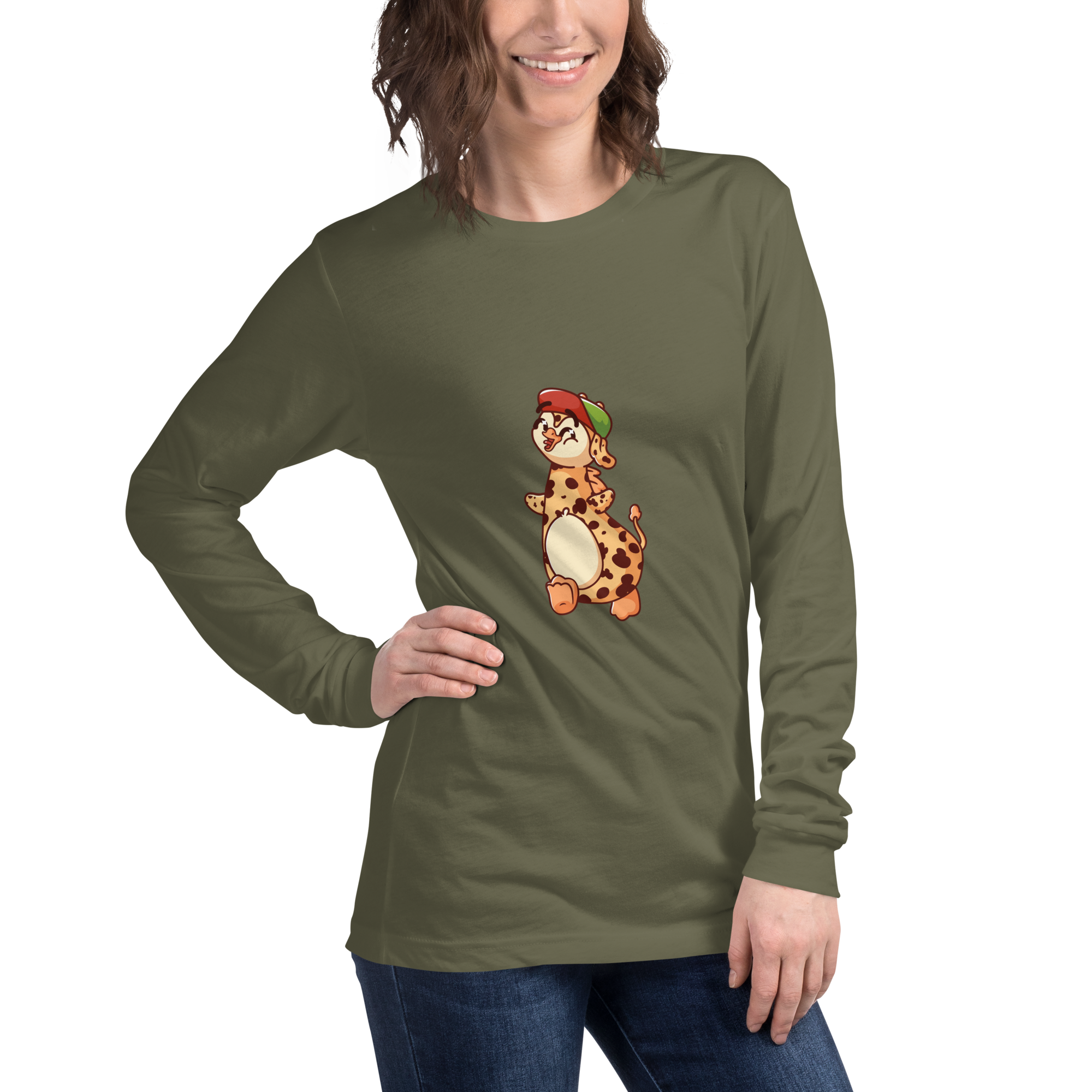 Happy Walk girafpingvin Voksen Langærmet T-shirt