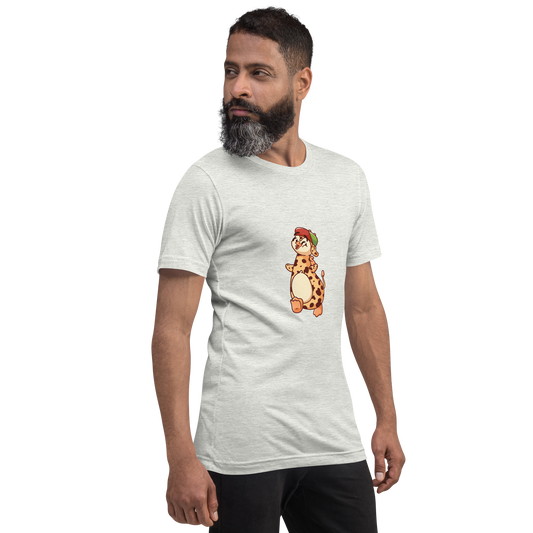 Happy Walk girafpingvin Voksen T-shirt [Ekatra blød]