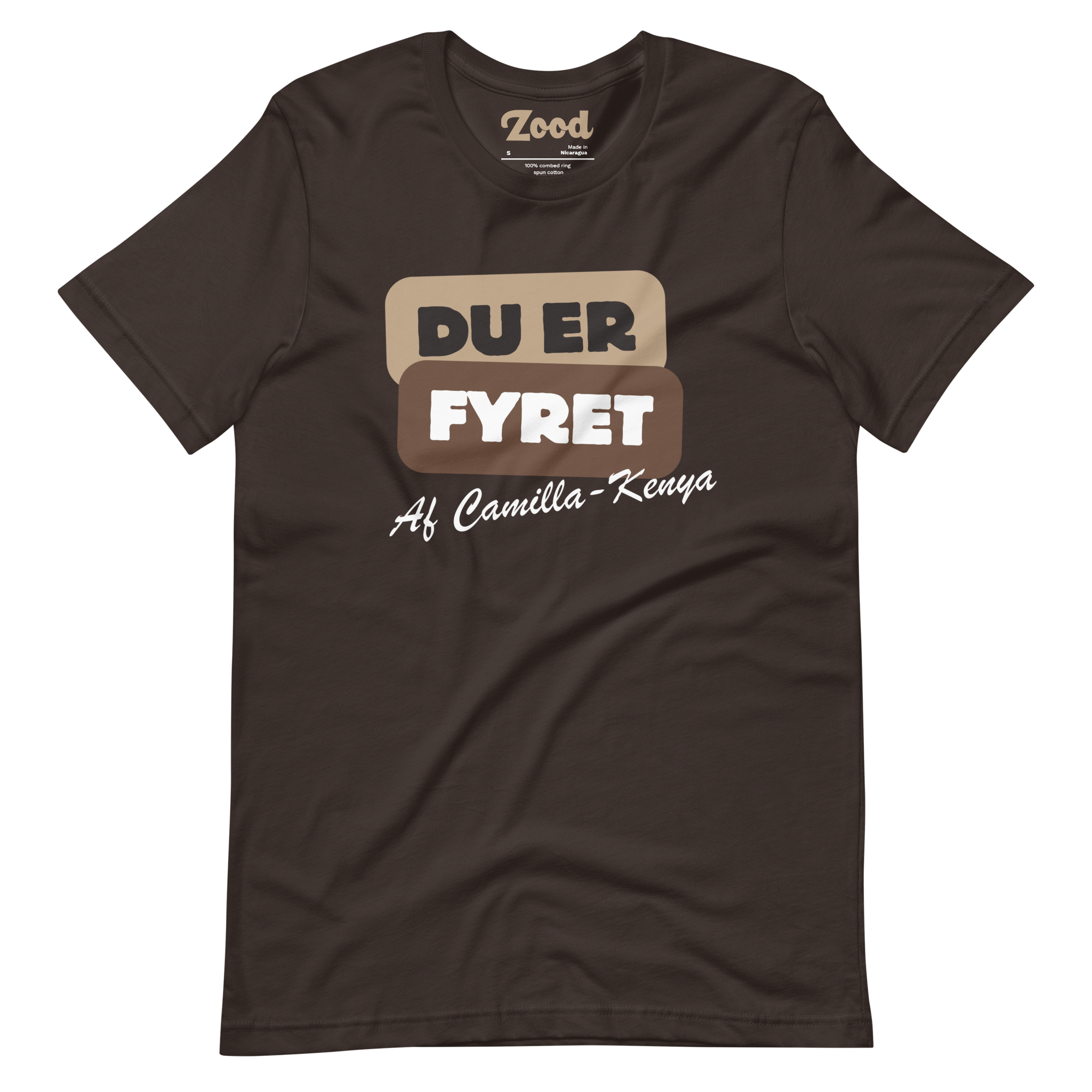 Du er fyret (Hvid tekst) Voksen T-shirt (Ekstra blød)