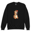 Bubble Tea girafpingvin Børne Sweatshirt [Premium]