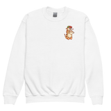 Kaffe girafpingvin Børne Sweatshirt (Premium)